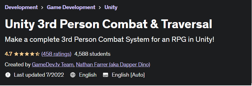 Unity 3rd Person Combat & Traversal