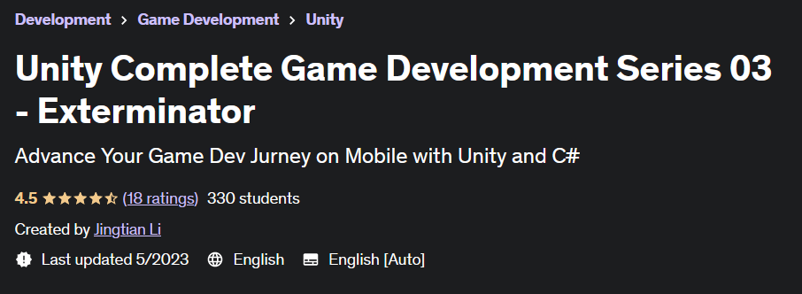 Unity Complete Game Development Series 03 - Exterminator