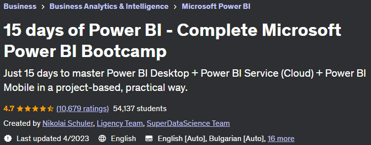 15 days of Power BI - Complete Microsoft Power BI Bootcamp