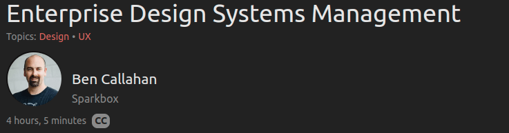 Enterprise Design Systems Management