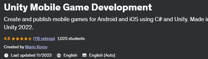 Unity Mobile Game Development