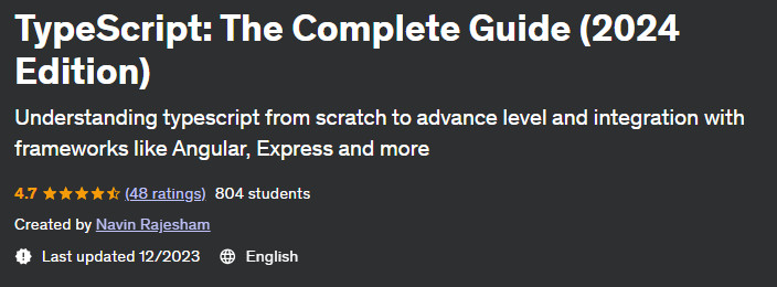 TypeScript: The Complete Guide (2024 Edition)