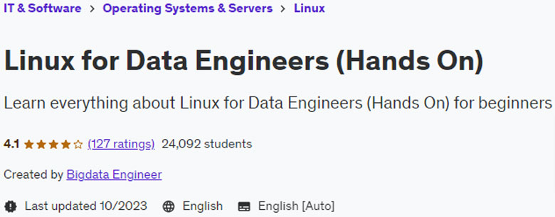 Linux for Data Engineers (Hands On)