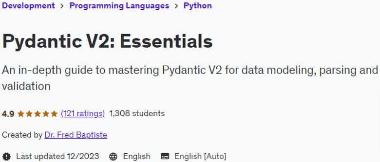 Pydantic V2: Essentials