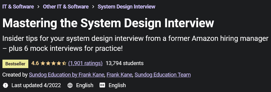 Mastering the System Design Interview