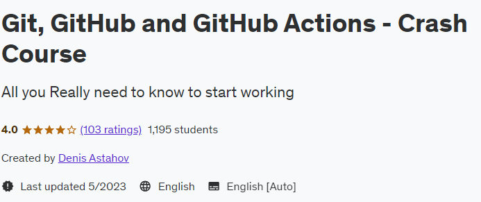 Git GitHub and GitHub Actions - Crash Course