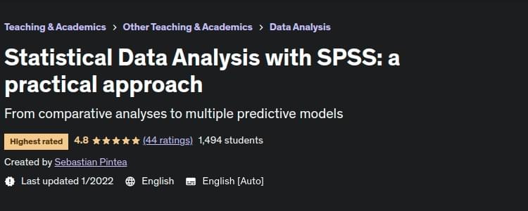 Statistical Data Analysis with SPSS: a practical approach