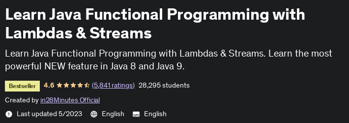 Learn Java Functional Programming with Lambdas & Streams