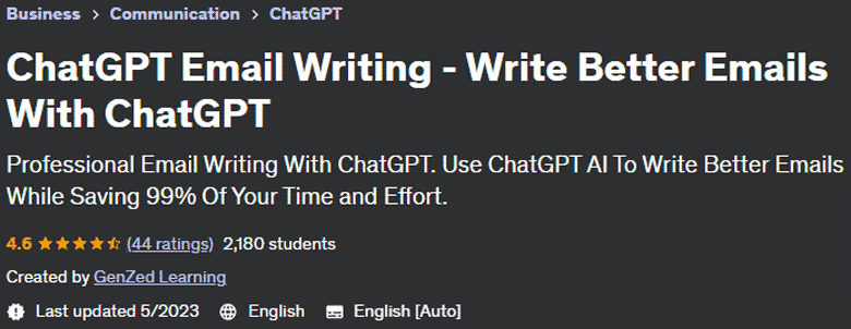 ChatGPT Email Writing - Write Better Emails With ChatGPT 