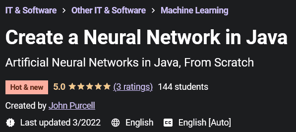 Create a Neural Network in Java