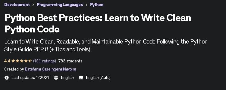 Python Best Practices: Learn to Write Clean Python Code