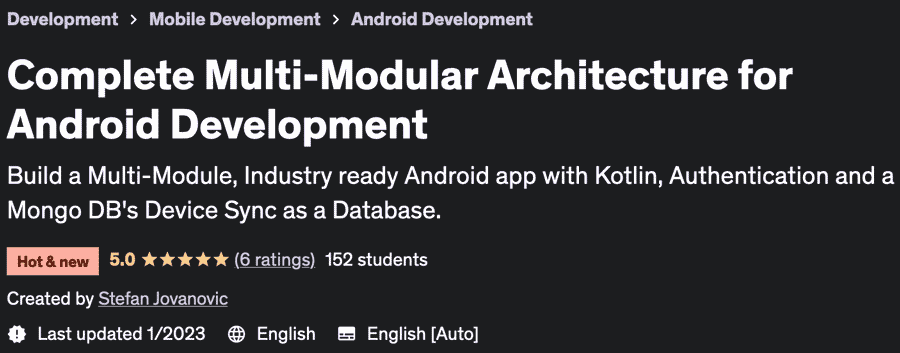 Complete Multi-Modular Architecture for Android Development