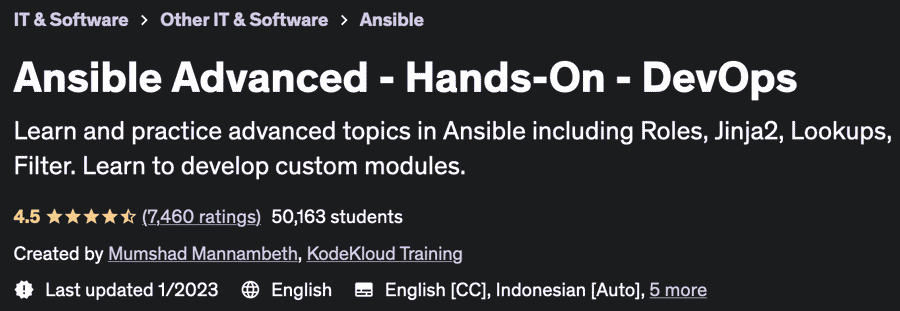 Ansible Advanced - Hands-On - DevOps