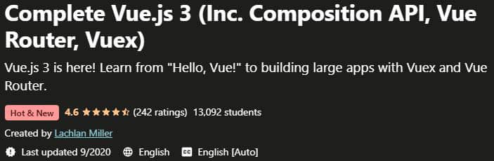 Complete Vuejs 3 Composition API
