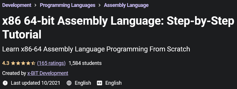 x86 64-bit Assembly Language: Step-by-Step Tutorial