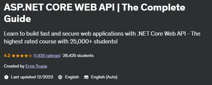 ASP.NET CORE WEB API _ The Complete Guide