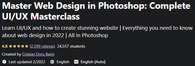 Master Web Design in Photoshop: Complete UI/UX Masterclass