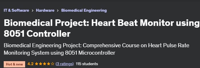 Biomedical Project_ Heart Beat Monitor using 8051 Controller