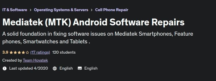 Mediatek (MTK) Android Software Repairs