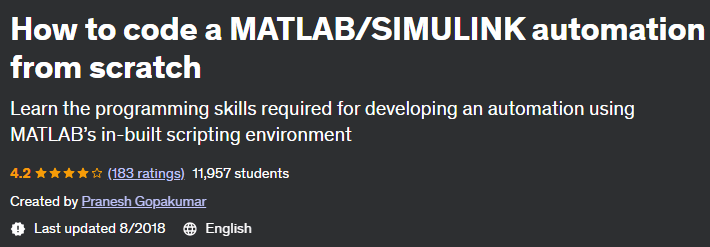 How to code a MATLAB_SIMULINK automation from scratch