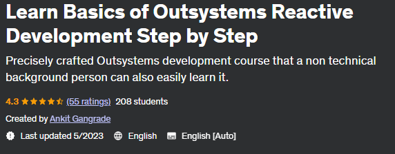   Learn Basics of Outsystems Reactive Development Step by Step