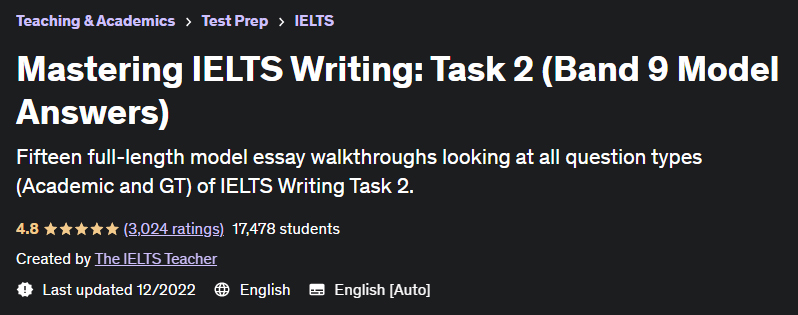 Mastering IELTS Writing Task 2 (Band 9 Model Answers)