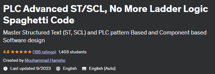 PLC Advanced ST_SCL, No More Ladder Logic Spaghetti Code