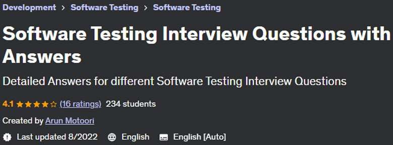 Software Testing Interview Questions with Answers 