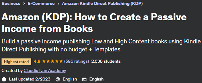 Amazon (KDP): How to Create a Passive Income from Books