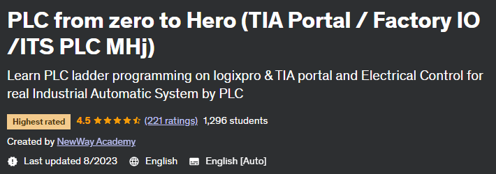 PLC from zero to Hero (TIA Portal _ Factory IO _ITS PLC MHj)