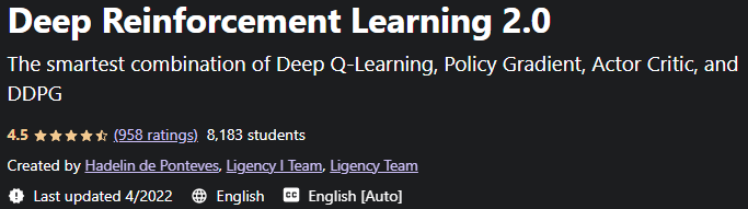 Deep Reinforcement Learning 2.0