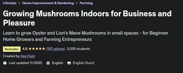 Growing Mushrooms Indoors for Business and Pleasure