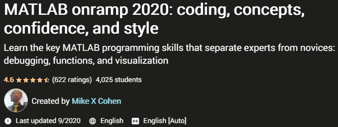 MATLAB onramp 2020 coding concepts confidence and style