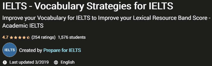 IELTS - Vocabulary Strategies for IELTS