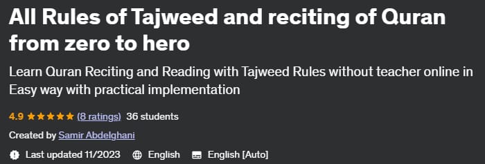 All Rules of Tajweed and recitation of Quran from zero to hero