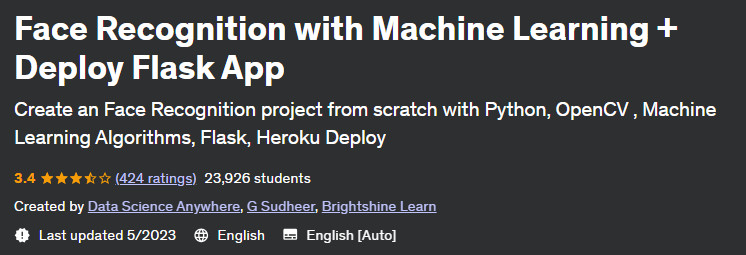 Face Recognition with Machine Learning + Deploy Flask App 
