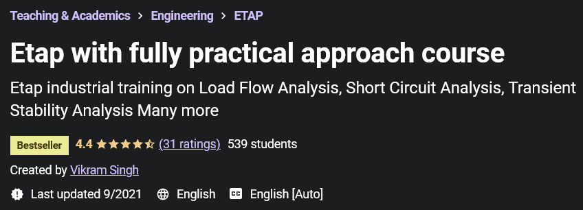 Etap with fully practical approach course