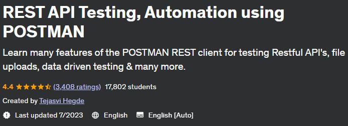 REST API Testing, Automation using POSTMAN