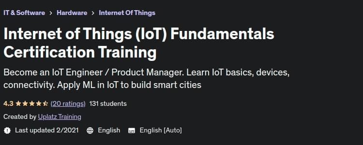 Internet of Things (IoT) Fundamentals Certification Training