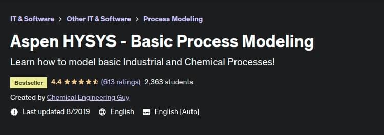 Aspen HYSYS - Basic Process Modeling