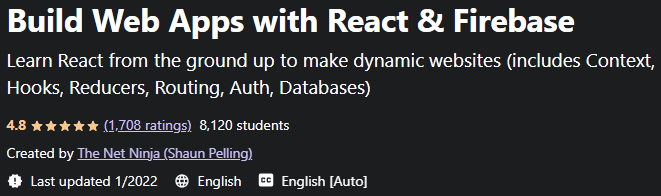Build Web Apps with React & Firebase