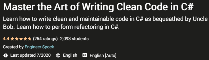 Master the Art of Writing Clean Code in C#