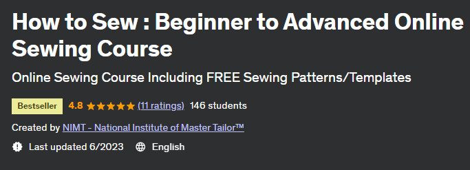 How to Sew: Beginner to Advanced Online Sewing Course