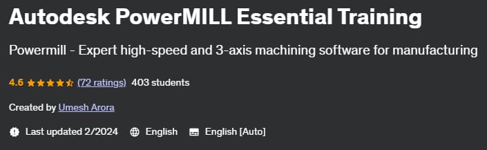 Autodesk PowerMILL Essential Training