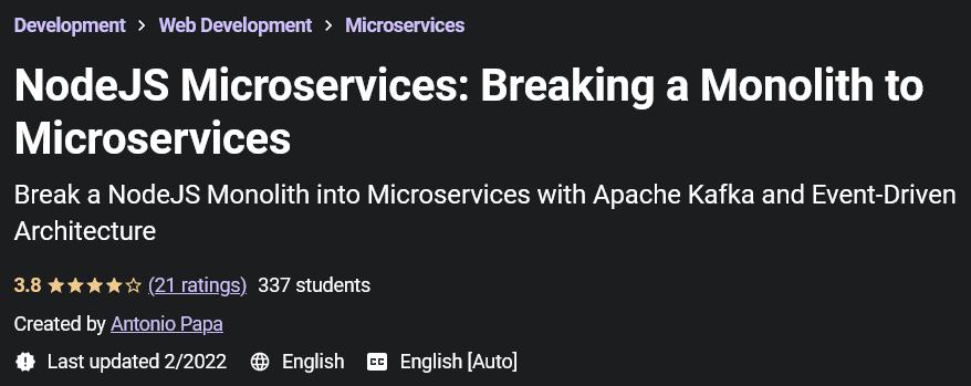 NodeJS Microservices: Breaking a Monolith to Microservices