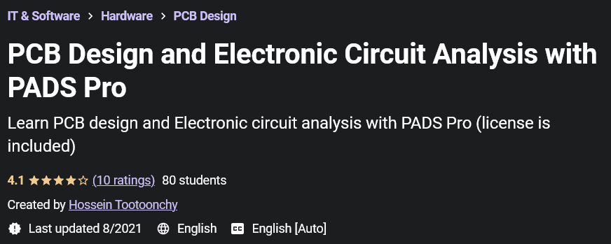 PCB Design and Electronic Circuit Analysis with PADS Pro