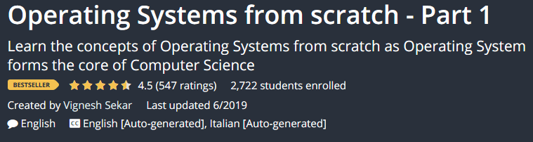 Operating Systems from scratch - Part 1