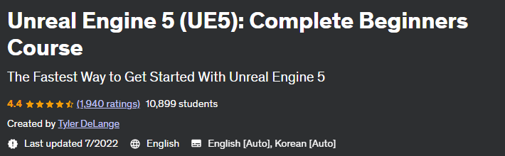 Unreal Engine 5 (UE5)_Complete Beginners Course