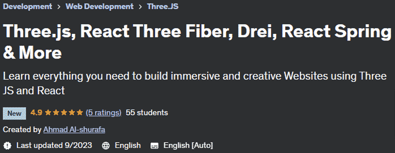 Three.js, React Three Fiber, Drei, React Spring & More