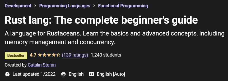 Rust lang: The complete beginner's guide 